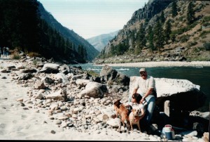 Riding up the Salmon River from Riggins.